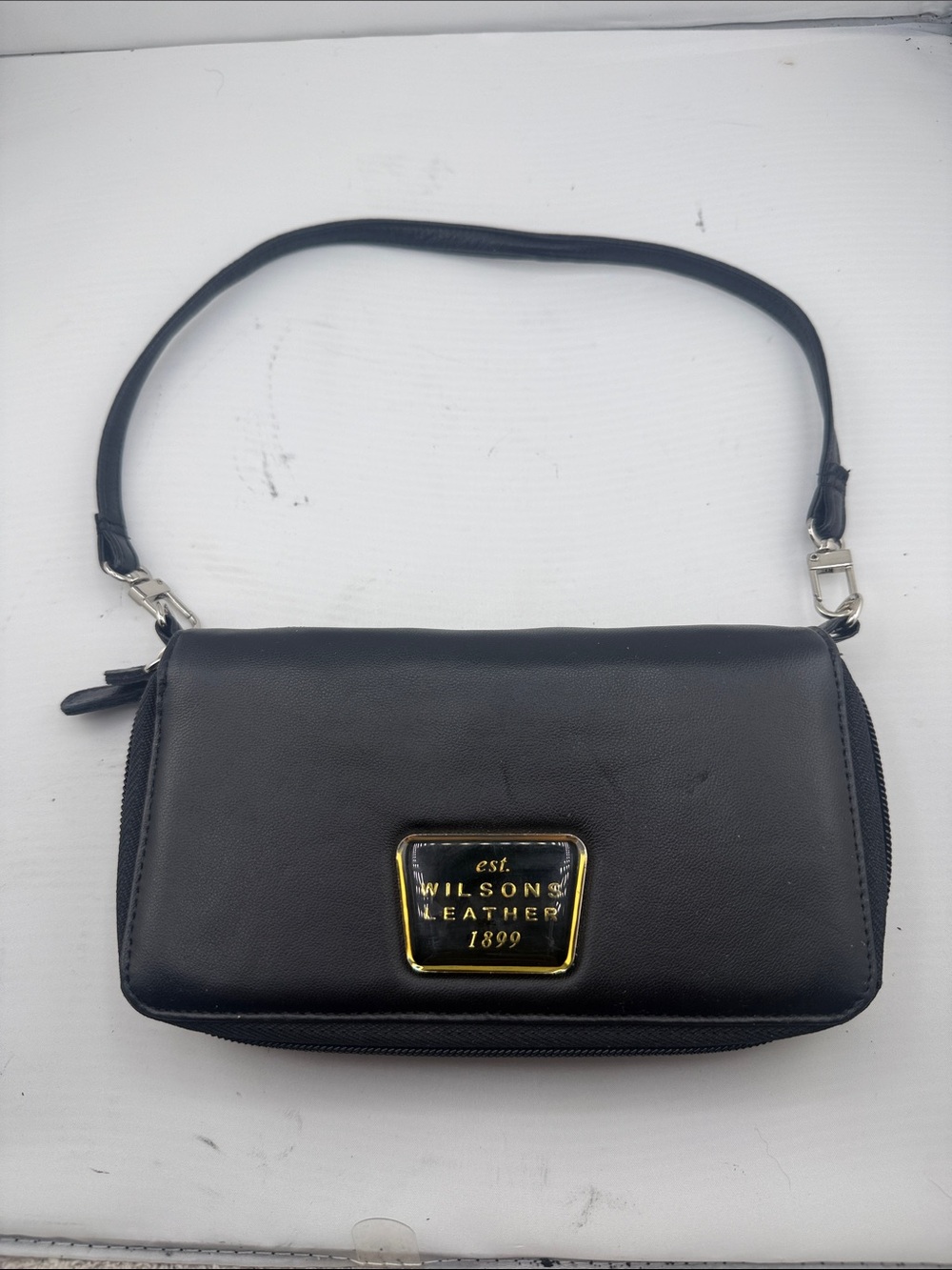 Wilsons Leather black clutch